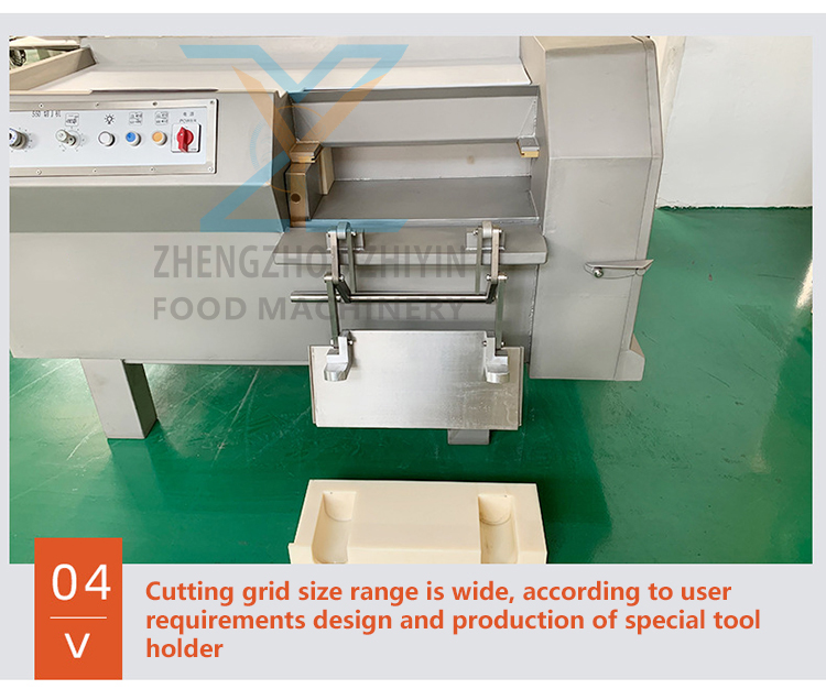 Commercial Meat Dicing Machine Cow Meat Slicing Processing Machinery Chicken Nugget Cutter Slicer Fresh Frozen Meat Slicer